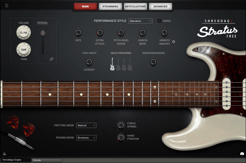 最新のディープサンプリング技術を使ったフリーエレキギター音源「Shreddage 3 Stratus FREE」がKontakt Player