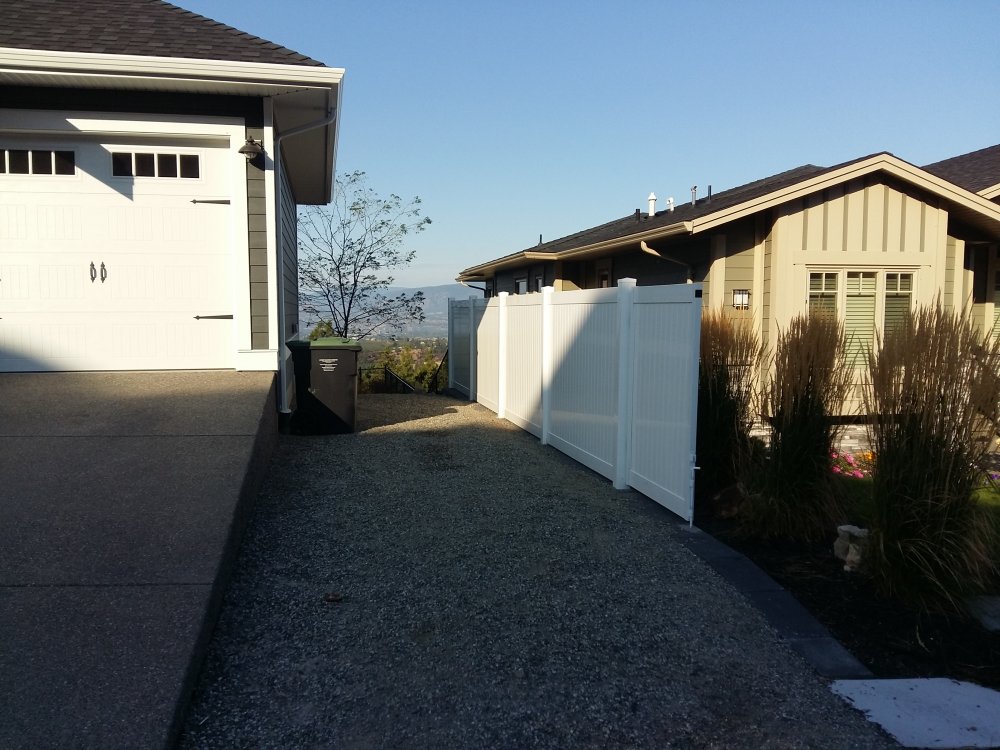 PVC fecing for the Okanagan TriWest Fence and Gate is truly your one