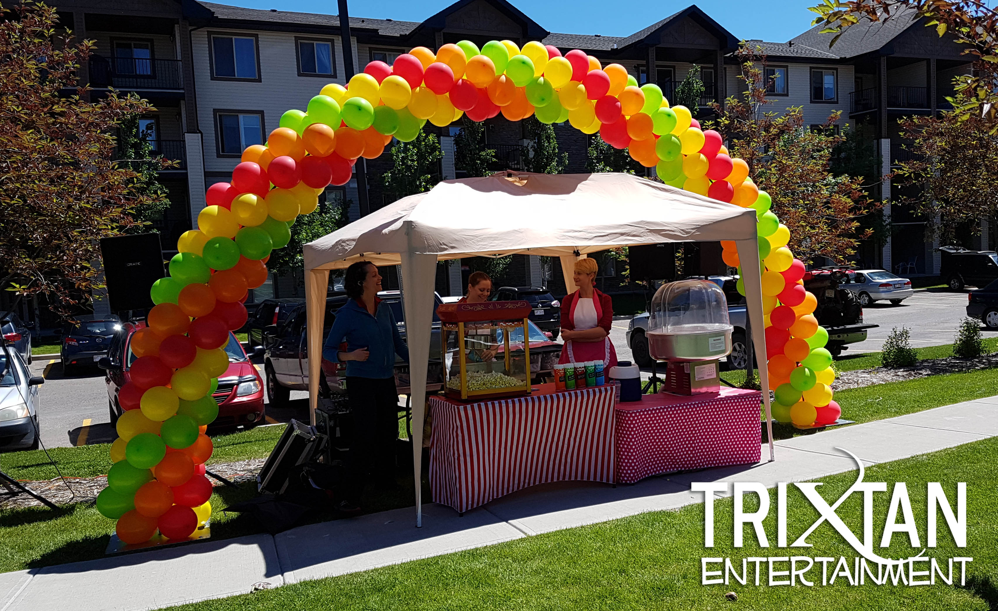 Balloon Arch Block Party TriXtan Entertainment inc.