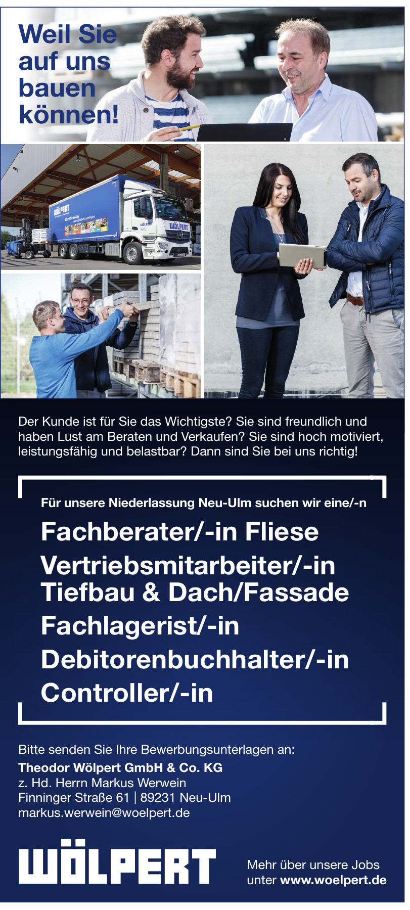 Die neue Ausstellung von Wölpert Baustoffe in NeuUlm