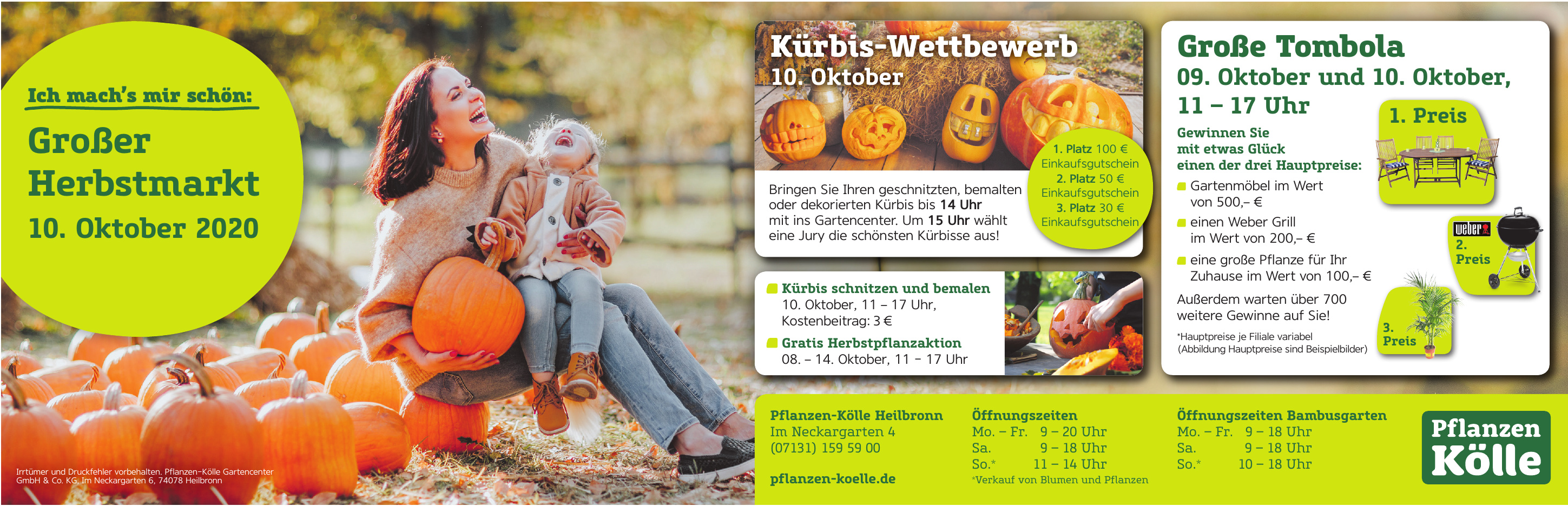 Gartencenter PflanzenKölle in Heilbronn Herbstmarkt