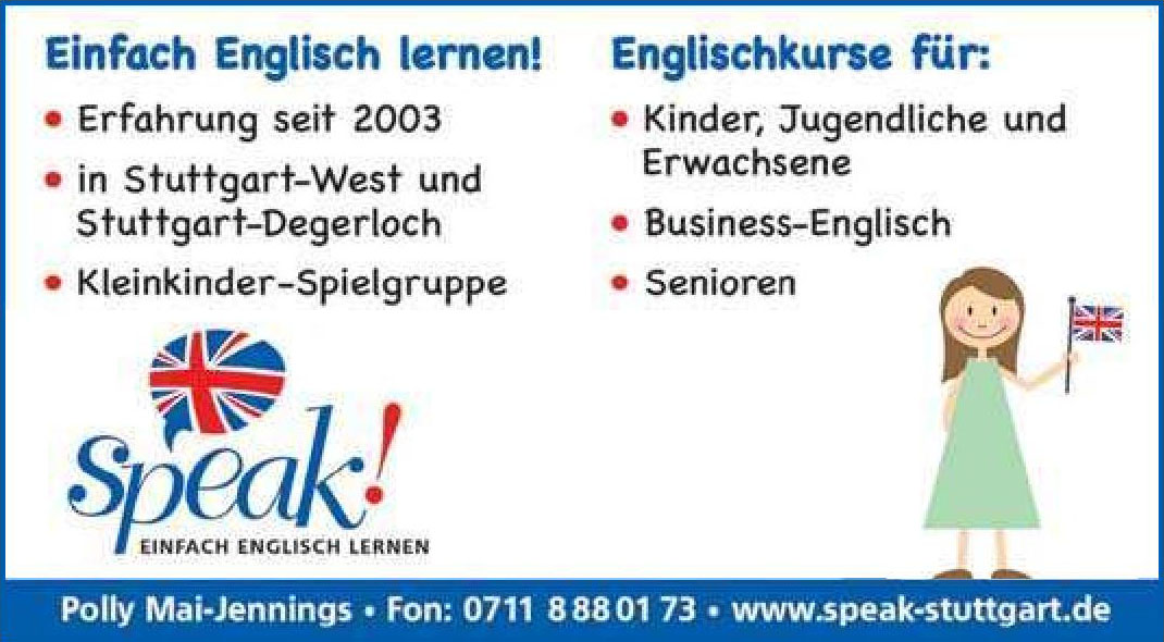 Sprachschule Speak Degerloch Spielerisch Englisch lernen