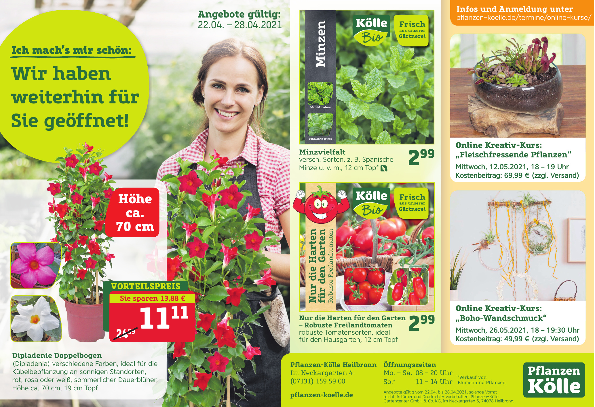 PflanzenKölle in Heilbronn OnlineKurse & snabbleApp