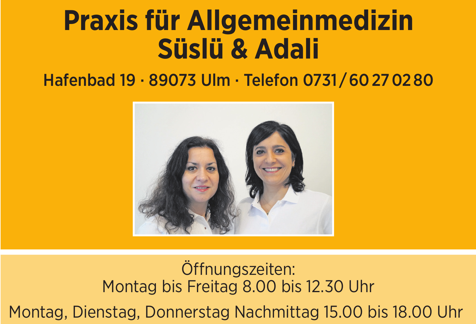 Allgemeinmedizin Ulm Junges Ärzteteam Praxis im Hafenbad