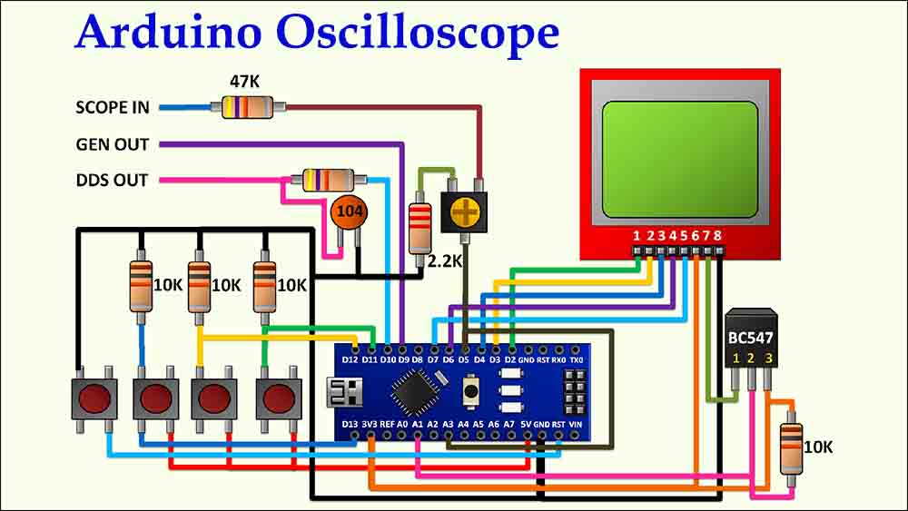 Arduino Oscilloscope DIY Homemade TRONICSpro