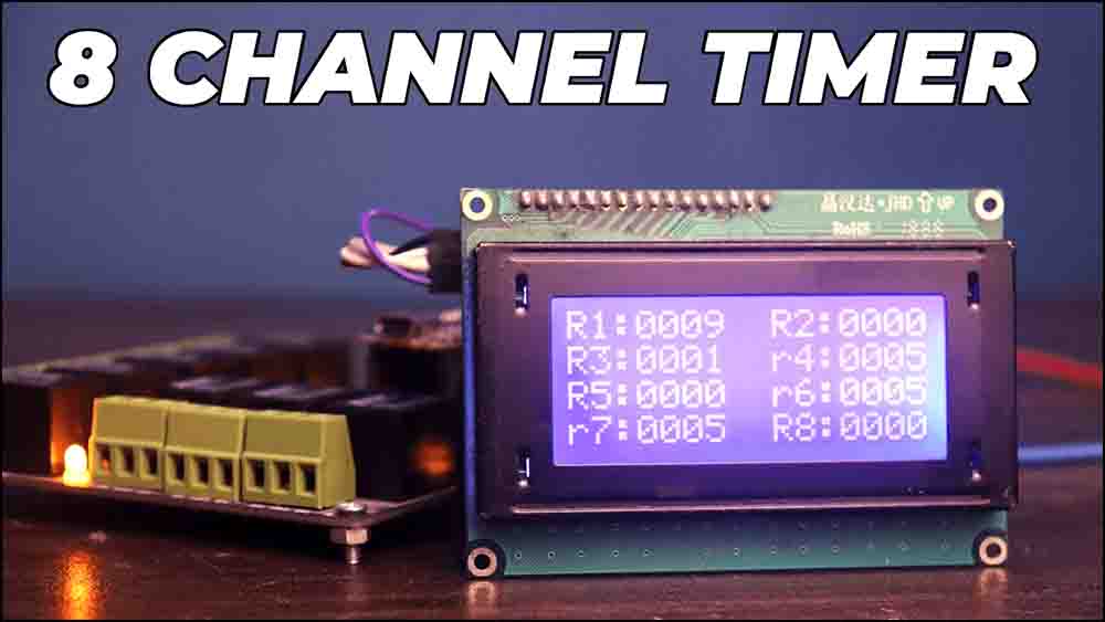 8Channel programmable Relay Timer DIY TRONICSpro