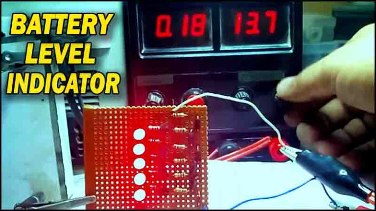 How to Make Battery Level Indicator Using C945 - TRONICSpro