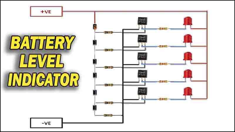 How to Make Battery Level Indicator Using C945 - TRONICSpro