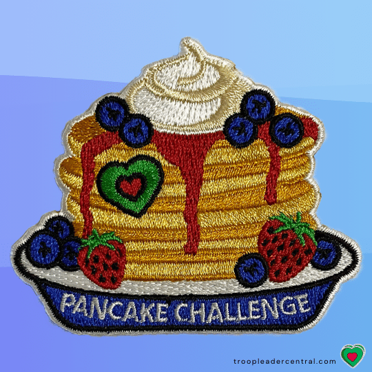 Pancake Challenge Fun Patch Fun Patch for Girl Scouts