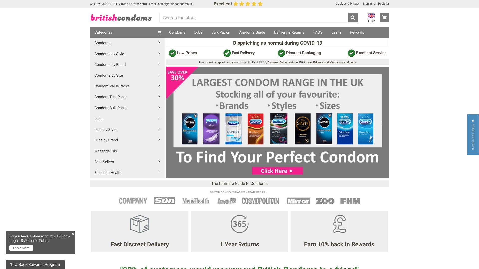 British Condoms 12 Off Coupon Voucher Code