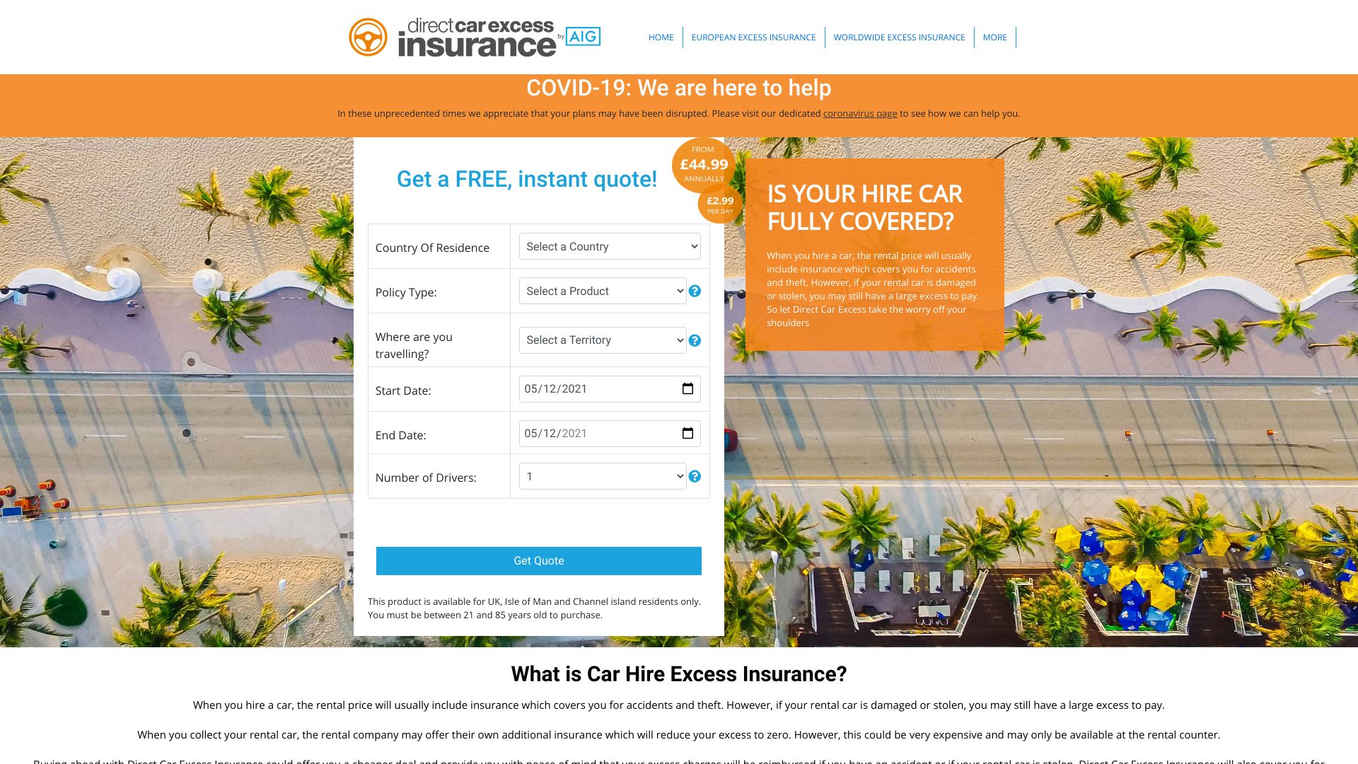 20 Direct Car Excess Insurance Discount Code