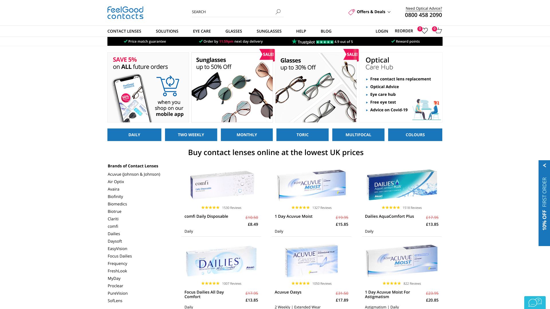 Feel Good Contacts 10 off All Orders Promotional Discount Code
