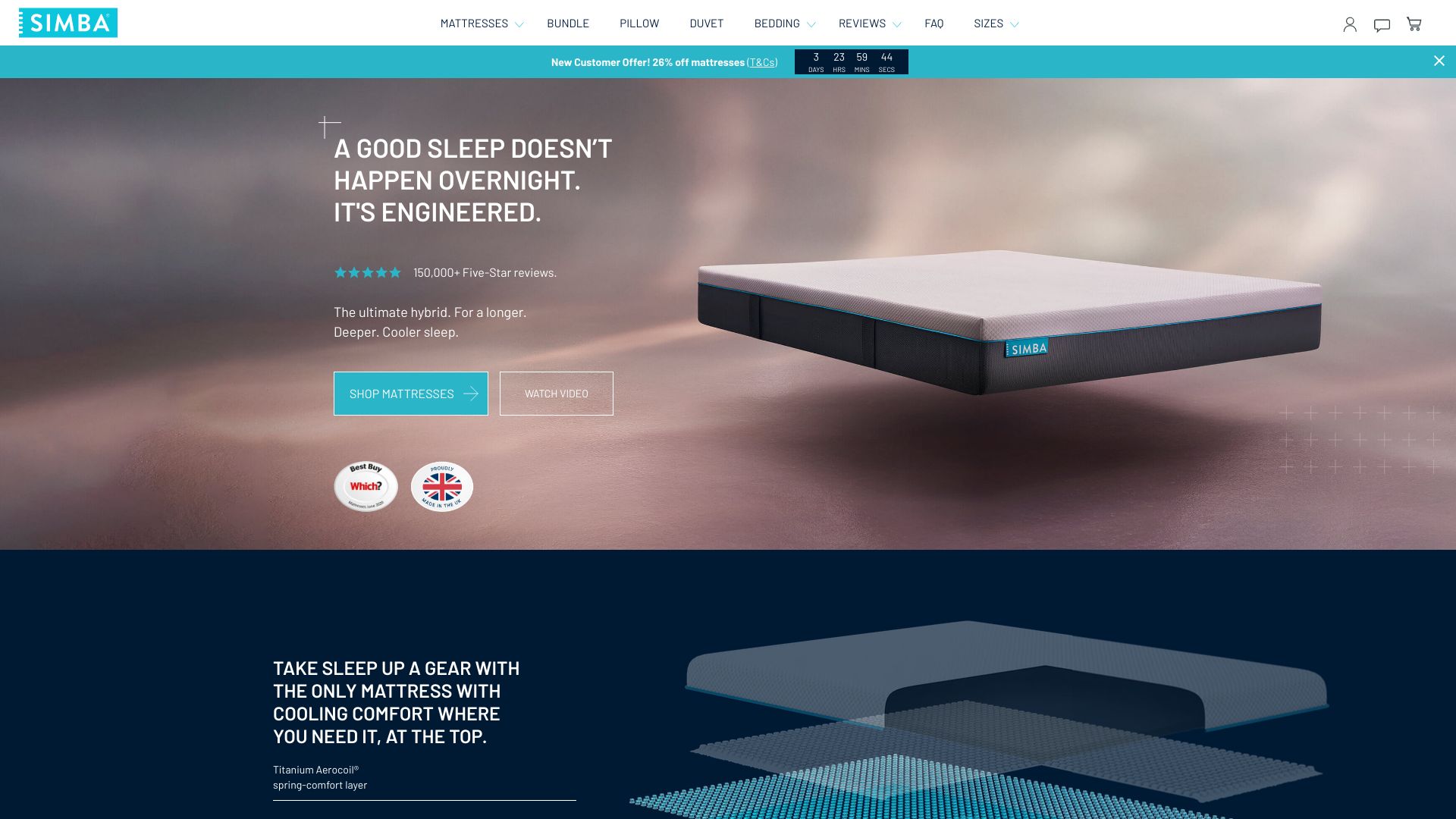 Simba £50 Off Referral Link Voucher Code Discount Promo