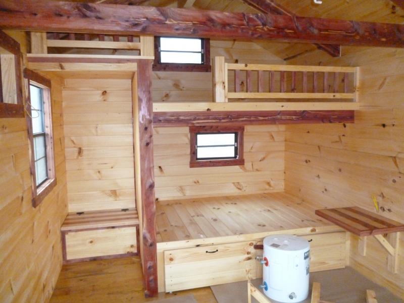 Trophy Amish Cabins, LLC LODGE / NO PORCH10' X 16' LODGE (160 s/f