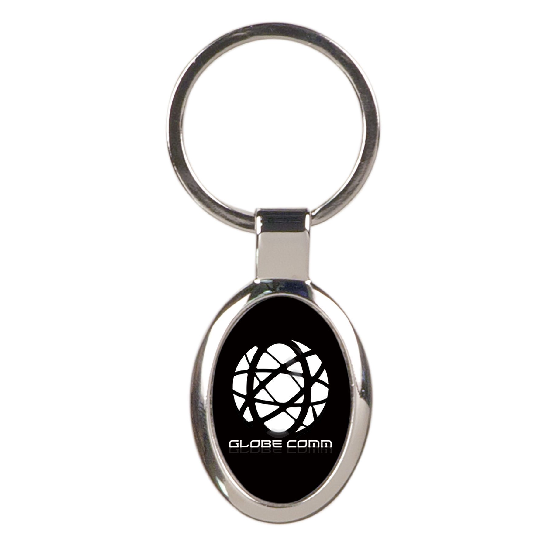 Oval Anodized Aluminum Keychain Trophy King of Ramsey