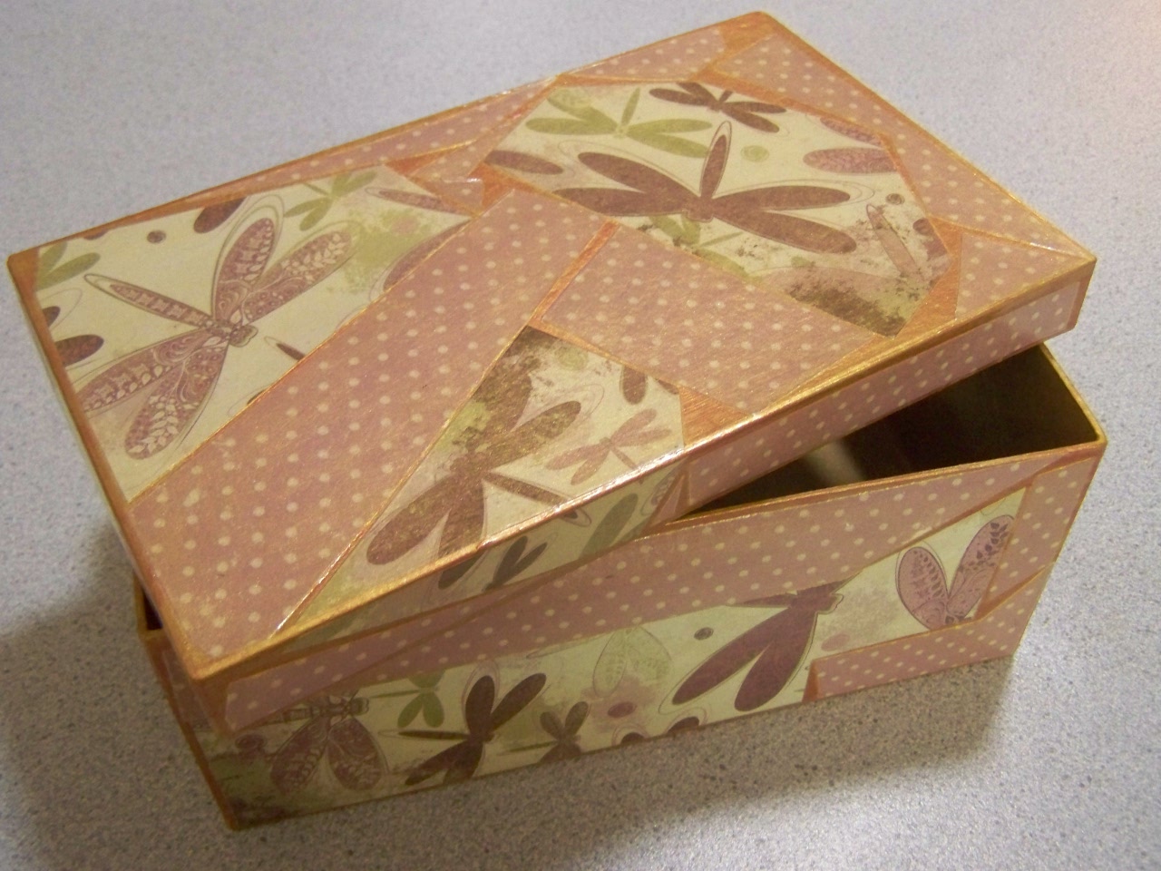 Decoupage sewing boxes finished! Tropical Threads