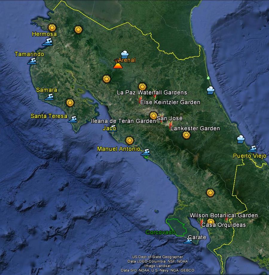 Costa Rica botanical guide for tropical plants lovers