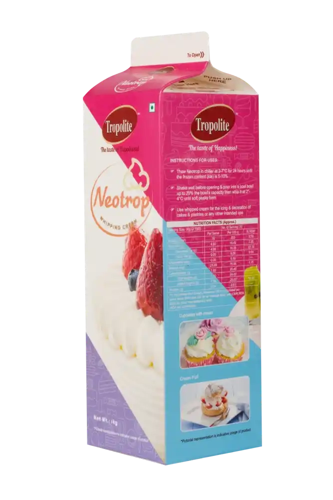 Tropolite Neotrop NonDairy Whip Cream Bakery Ingredients