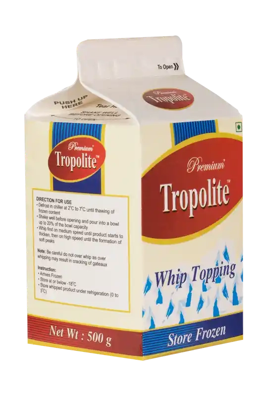Tropolite Premium NonDairy Whipping Cream Bakery Product