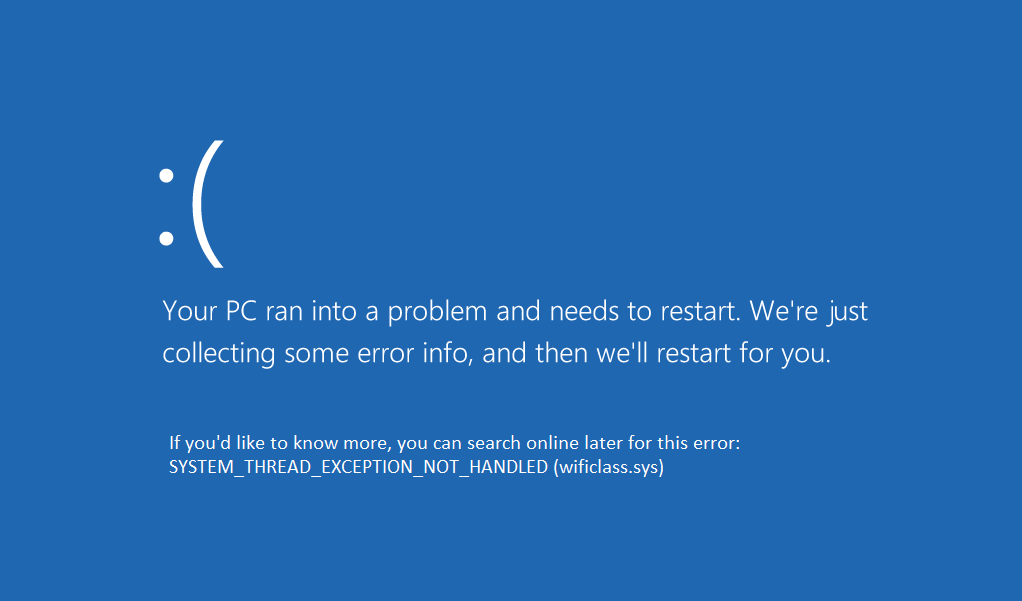 Fix System Thread Exception Not Handled Error Windows 10 Troubleshooter