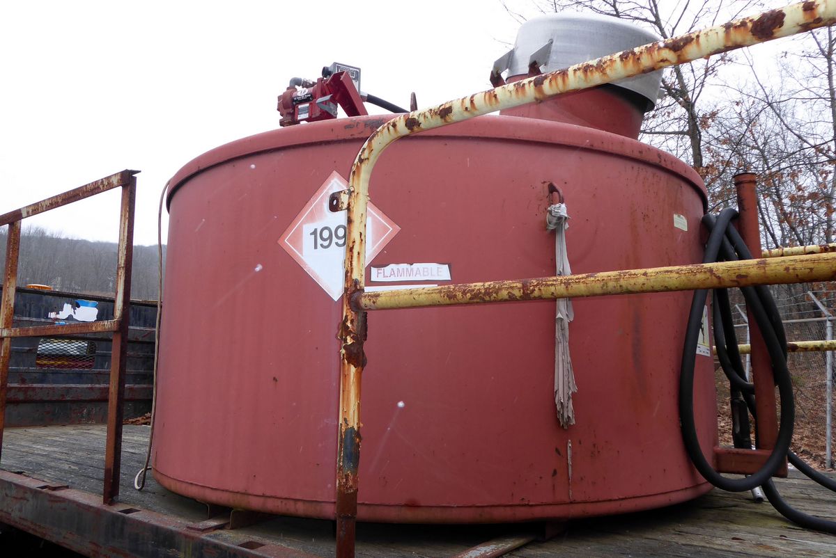 Steel Fuel Tank with Pump for sale by Arthur Trovei & Sons used