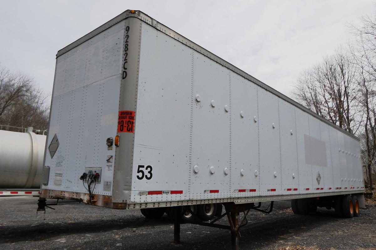 2000 Wabash DVCVHPC 53' Tandem Axle Dry Box Trailer for sale by Arthur