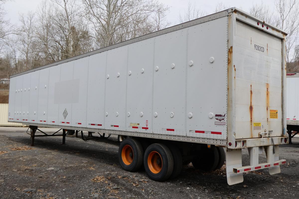 2000 Wabash DVCVHPC 53' Tandem Axle Dry Box Trailer for sale by Arthur