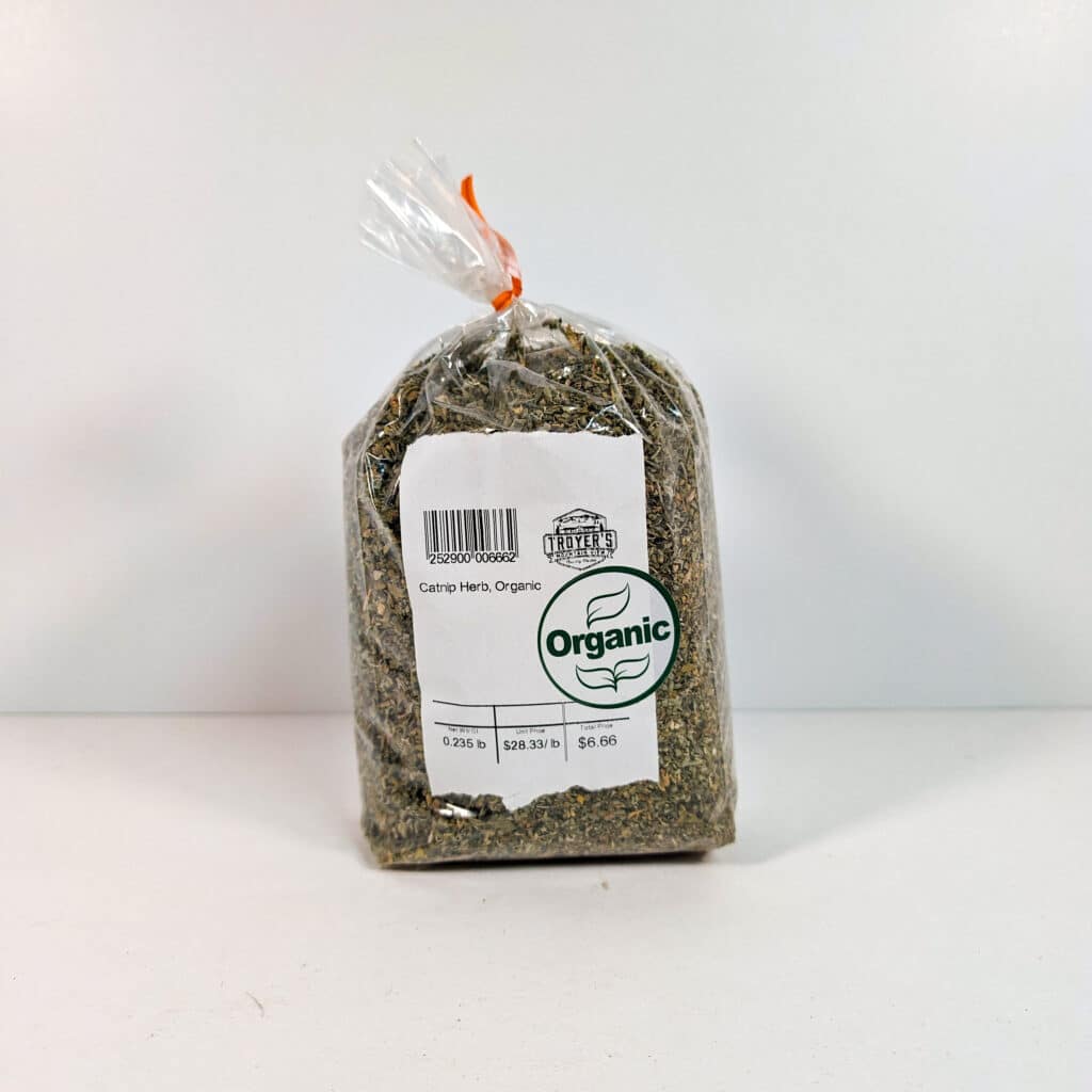 Organic Catnip Herb .22lb Troyer's Mountain View Country Market