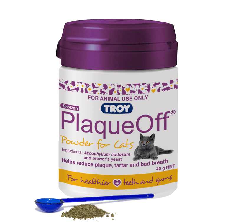 Troy PlaqueOff Powder for Cats 40 g Troy Animal Healthcare Australia