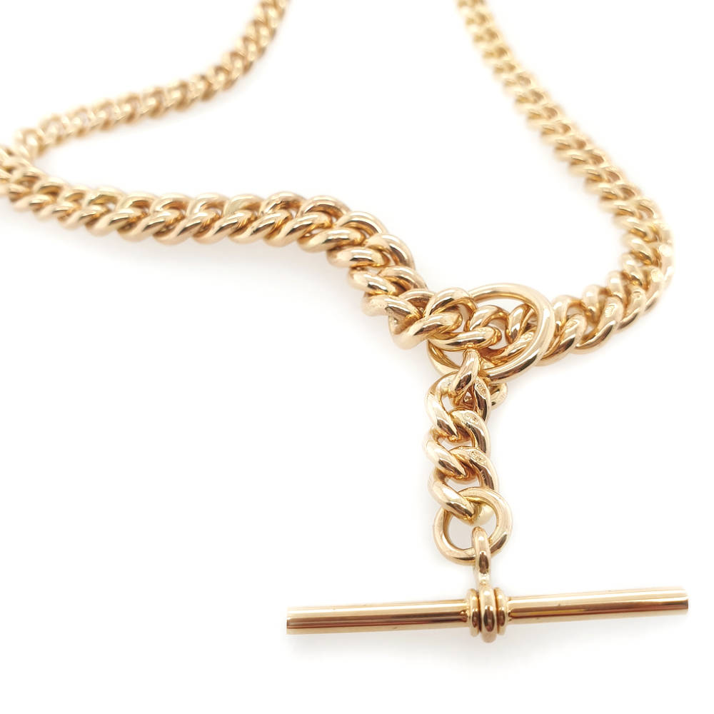 Handmade 9ct Gold Fob Chain Troy O'Brien Fine Jewellery