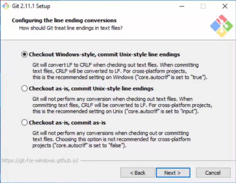 Windows Git Users Don't Convert Line Endings