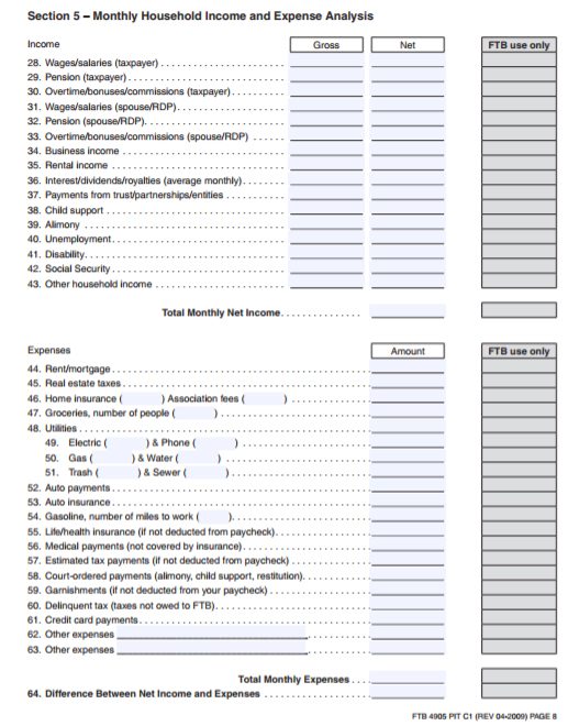 FTB Offer In Compromise Guide to California State Tax Settlement