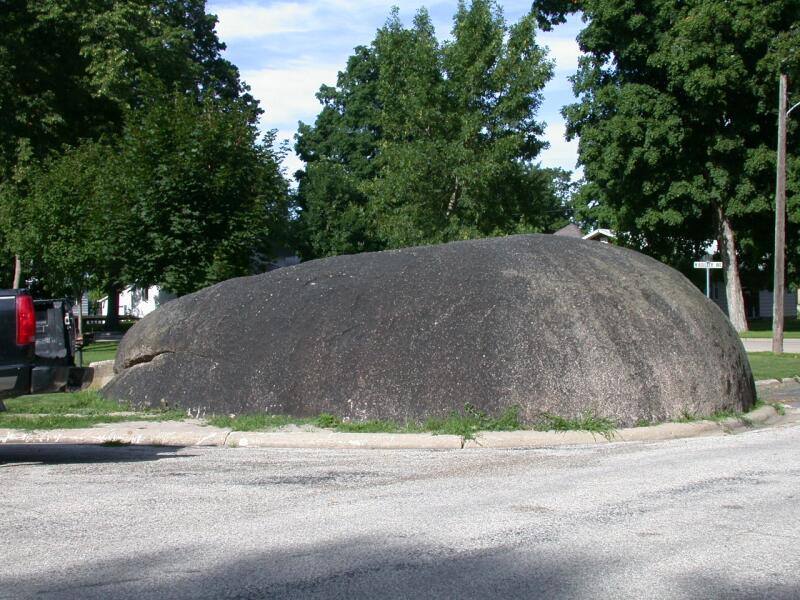 Boulder Park Nora Springs Iowa Glacial Erratic
