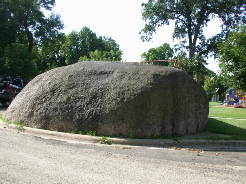 Boulder Park Nora Springs Iowa Glacial Erratic