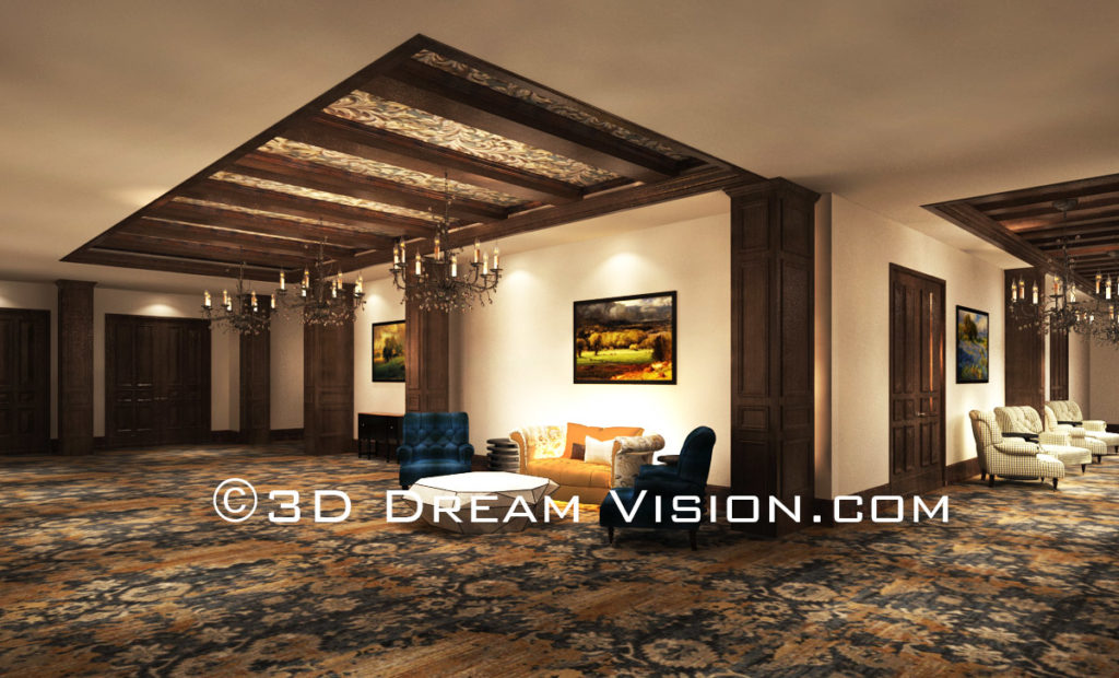 Ballroom Hallway Truax Development