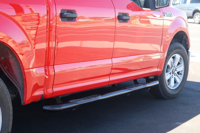 3 Inch Round Black Side Step Nerf Bars Truck Access Plus