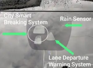 What Does a Rain Sensor on a Windshield Look Like: A Visual Guide