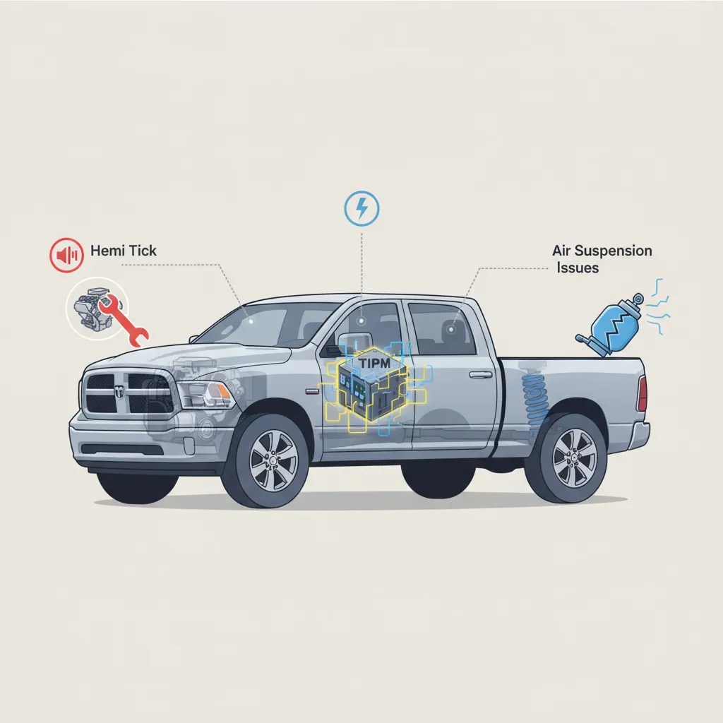 Dodge Ram 1500 Problems: Troubleshooting Hemi Tick, Tipm Failures, And