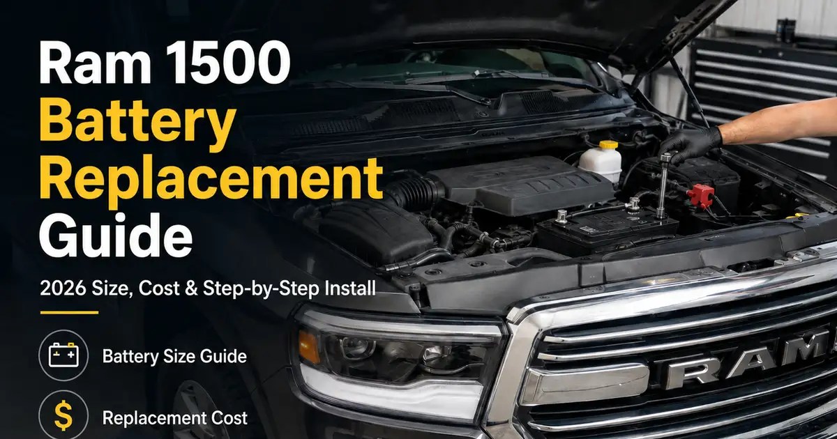 Ram 1500 Battery Replacement - 2026 Step-by-Step Guide