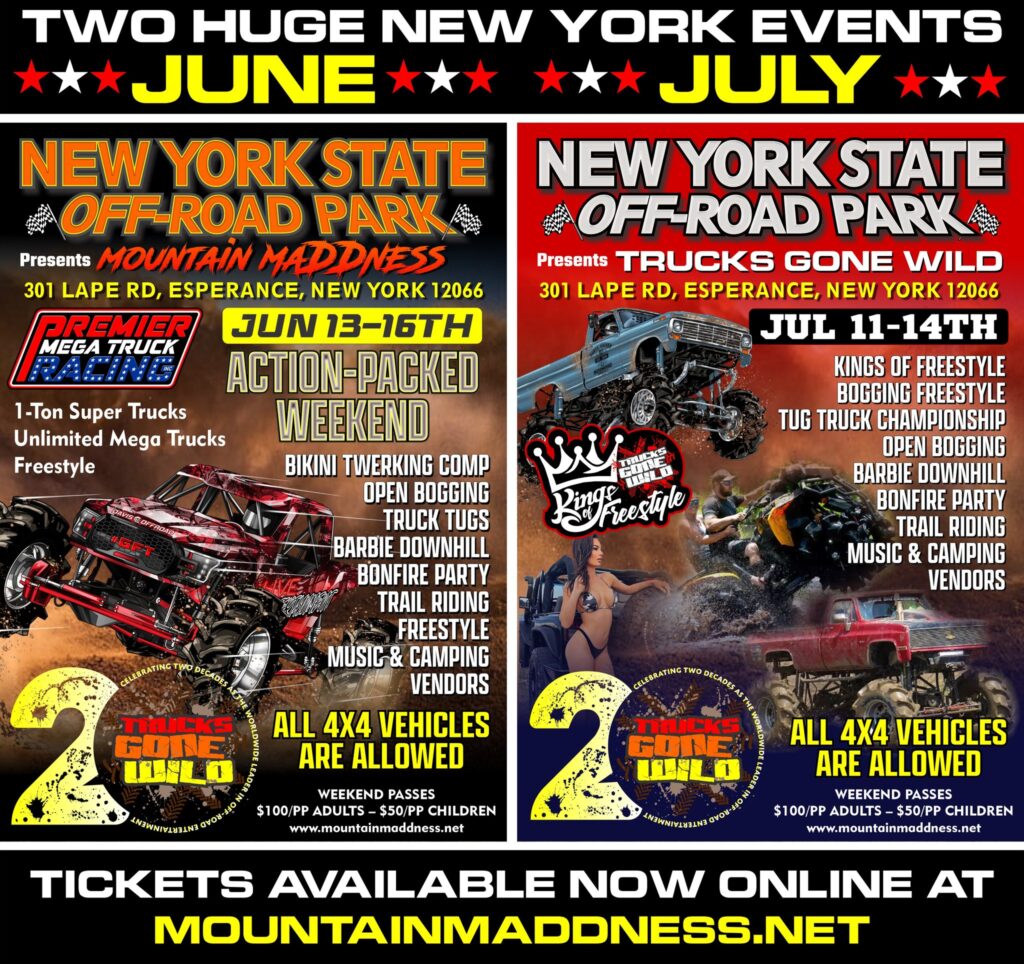 JULY 1114, 2024 NEW YORK STATE OFFROAD PARK / MOUNTAIN MADNESS