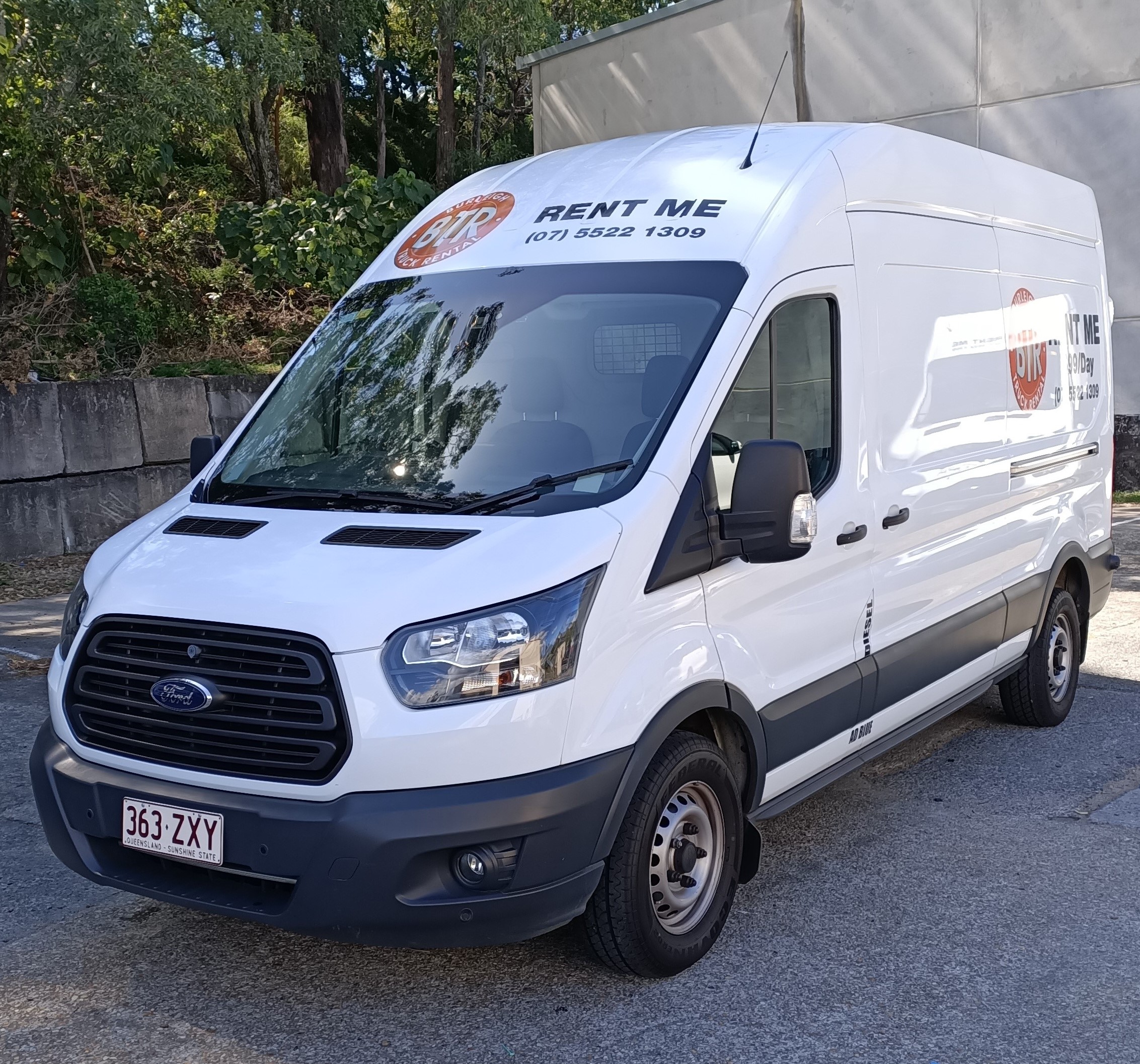 13m³ Ford Transit Long Wheel Base Commercial Cargo Van Burleigh Truck Rental
