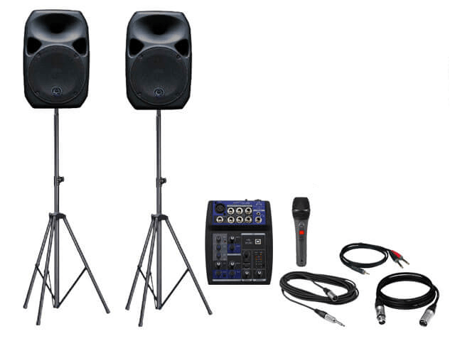 Aux Speaker Package Hire - Lights and Sound - Truck Stage Hire