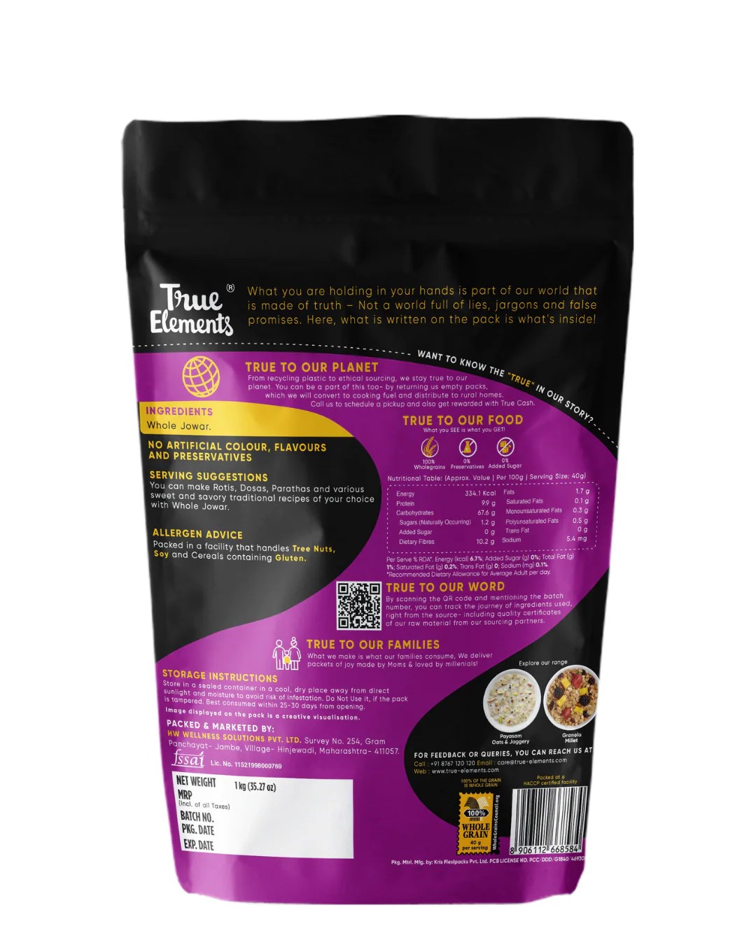 Buy Whole Jowar Online Fiber Rich Jowar True Elements