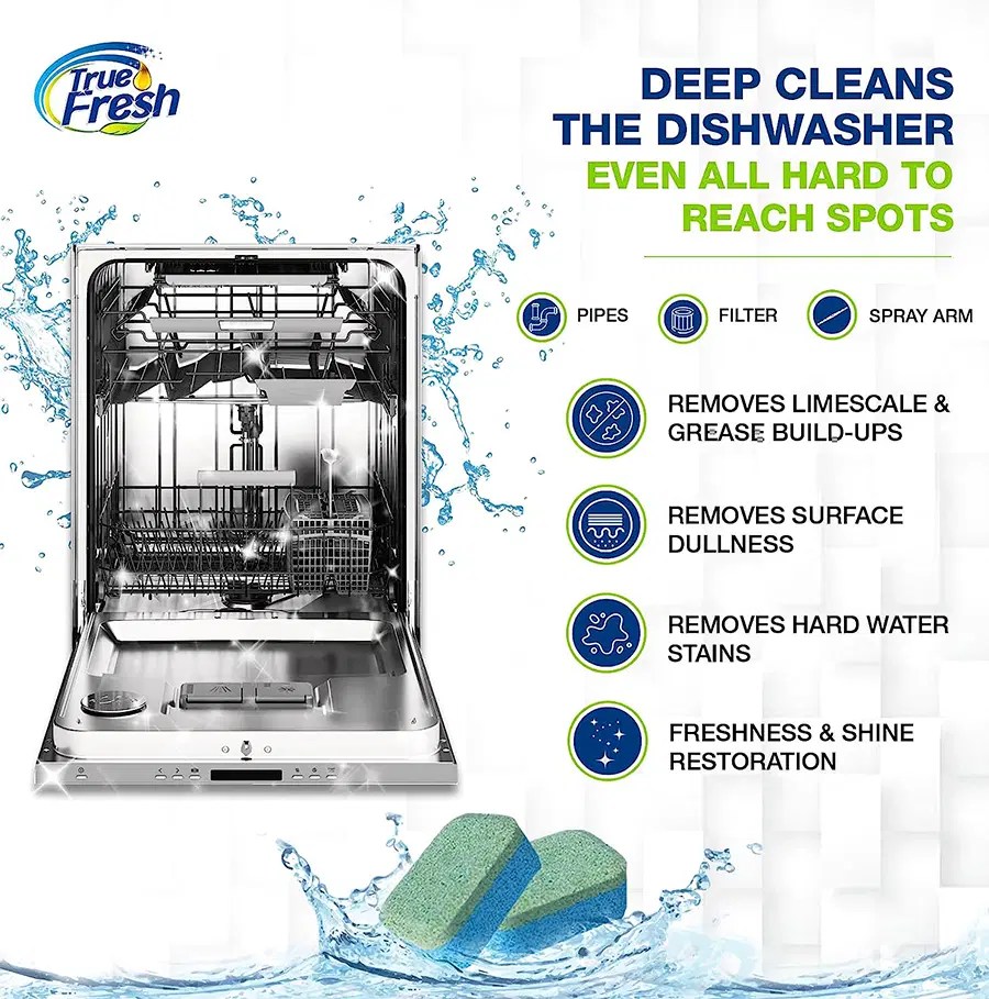 True Fresh™ Deep Clean Dishwasher Cleaner Tablets 18 Pcs
