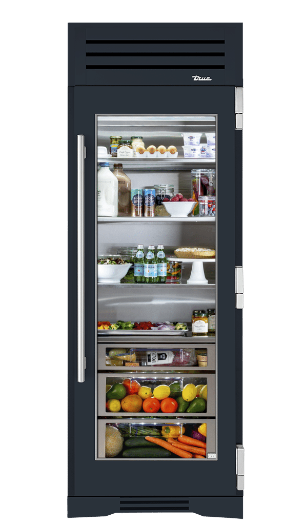 30″ Glass Door Refrigerator Column True Residential