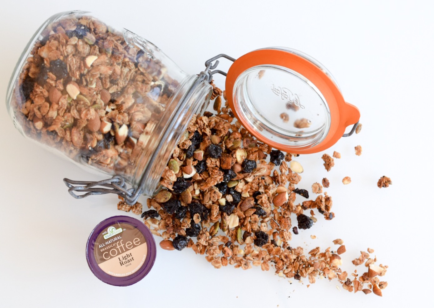 Recipe Brassica Coffee Mocha Peanut Butter Granola TrueBroc