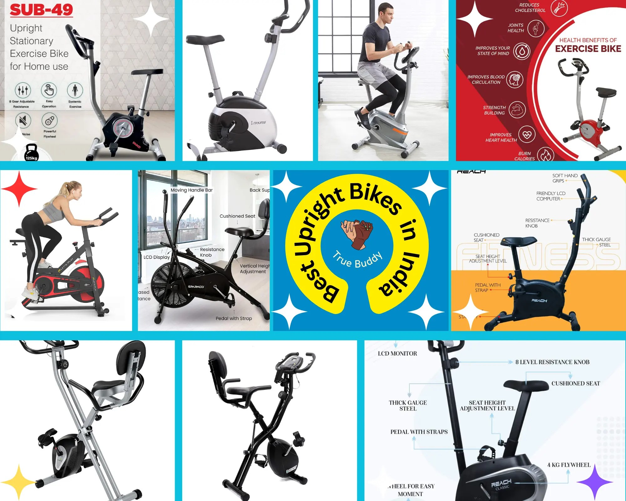 10 Best Upright Bikes For Home In India Upright Exercise Bike True Buddy