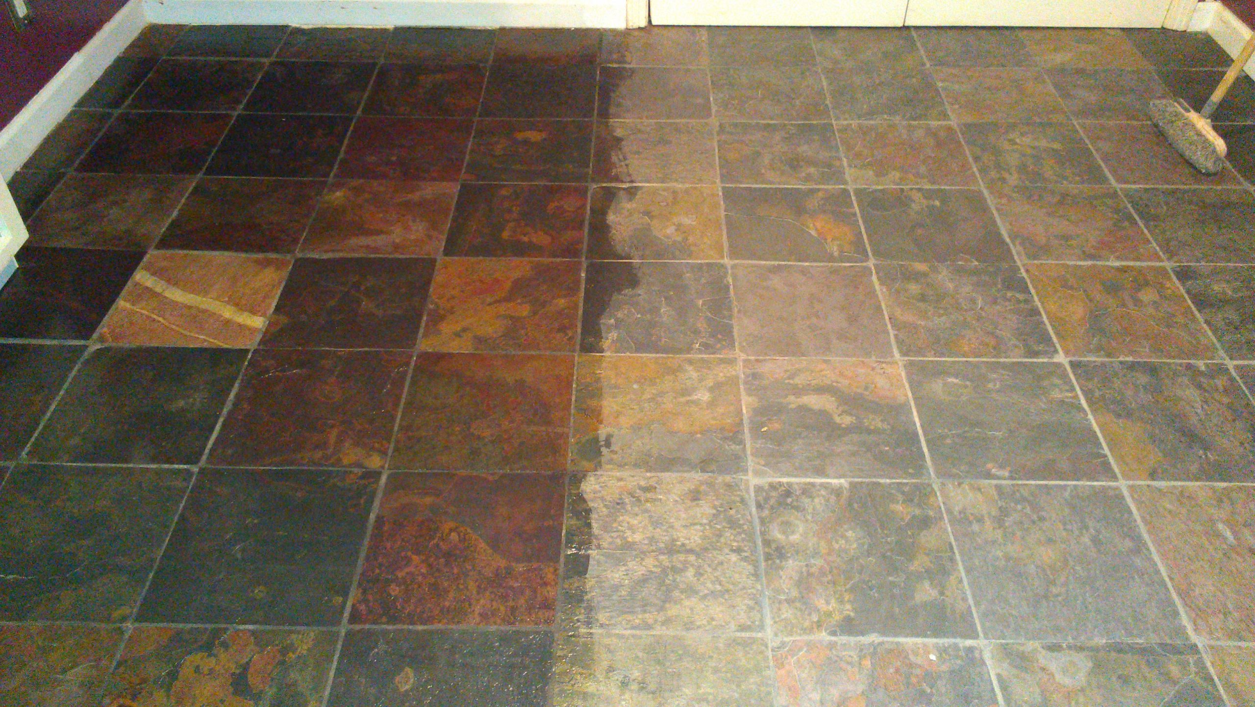 Can you use vinegar on slate?