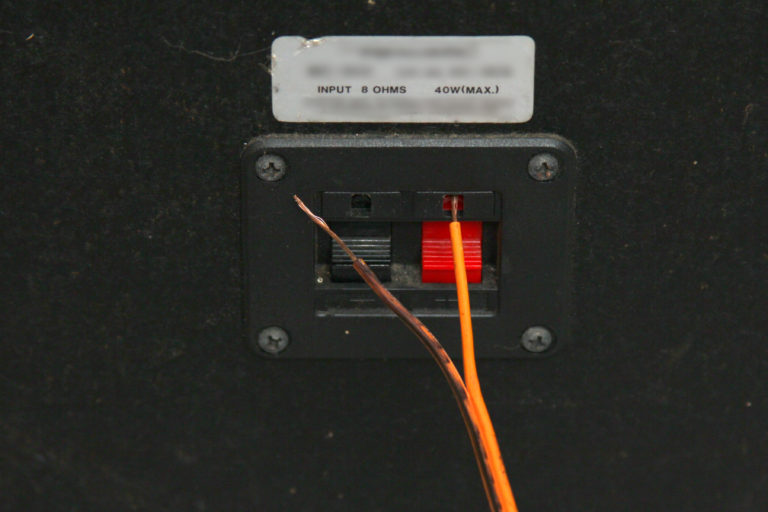 How do you connect positive and negative speaker wires?