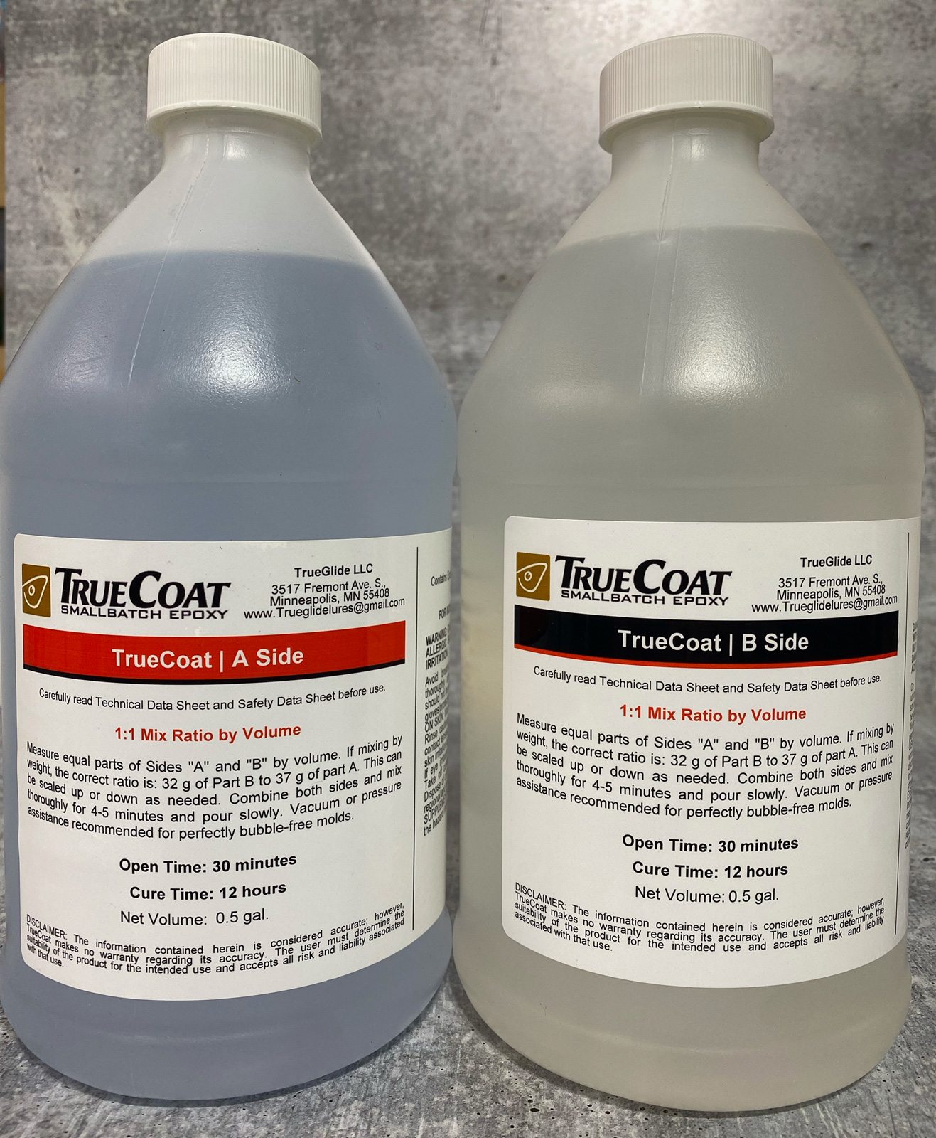 TrueCoat Gallon Kit (One half gallon per side) TrueGlide